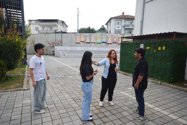 On set – shooting a team video